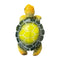 Hanging Planter with Sea Turtle Sculpture for Outdoor Planter Display -green